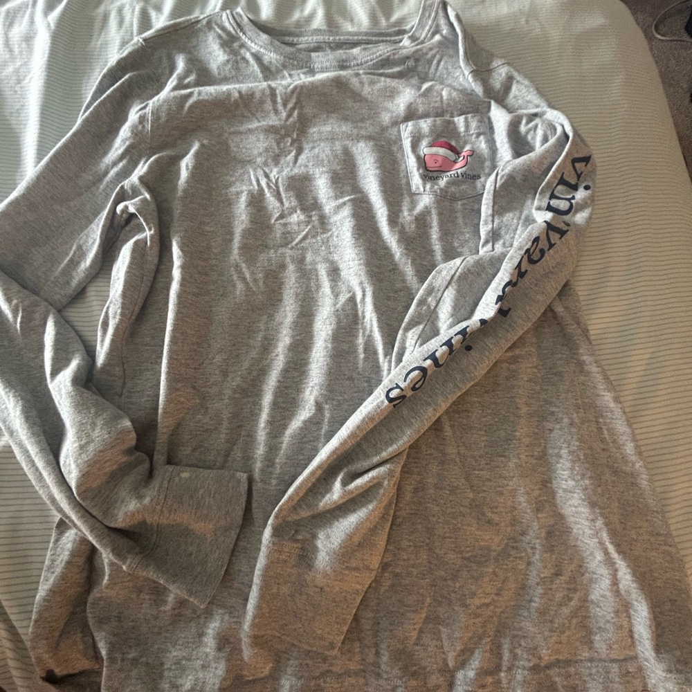 Vineyard Vines Gray Kids Long Sleeve Shirt
